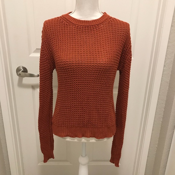 Beautiful Rust Color Knit Sweater - Picture 1 of 8